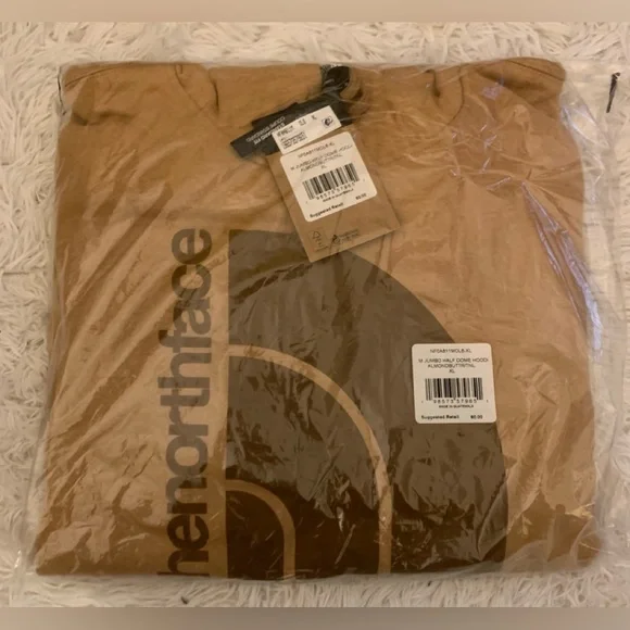 The North Face Brown Hoodie Hooded Sweatshirt - Picture 8 of 10
